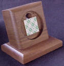 Wood Medallion Holder-Single with Base
