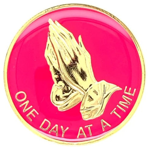 Serenity Medallion-Praying Hands, Multiple Colors