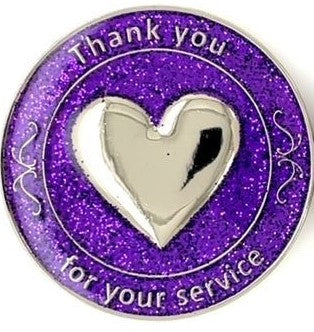 Serenity Medallion-Thank You For Your Service, Multiple Colors