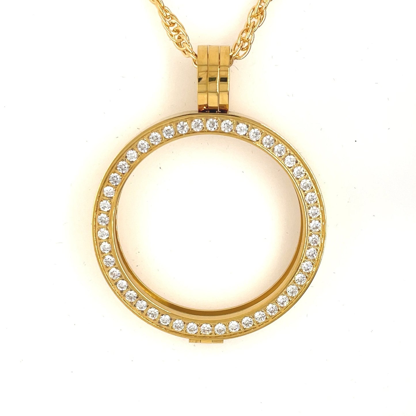 Crystallized Necklace Medallion Holder