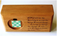 Wood Serenity Prayer Bar- 4 1/4 inch – Freedom Line Gifts