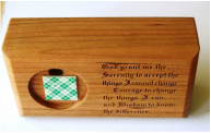 Wood Serenity Prayer Bar- 4 1/4 inch
