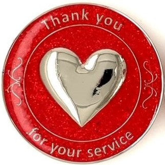 Serenity Medallion-Thank You For Your Service, Multiple Colors