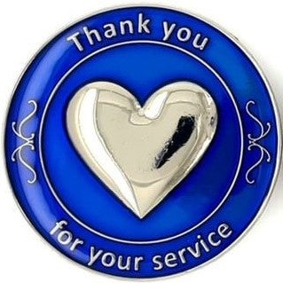 Serenity Medallion-Thank You For Your Service, Multiple Colors
