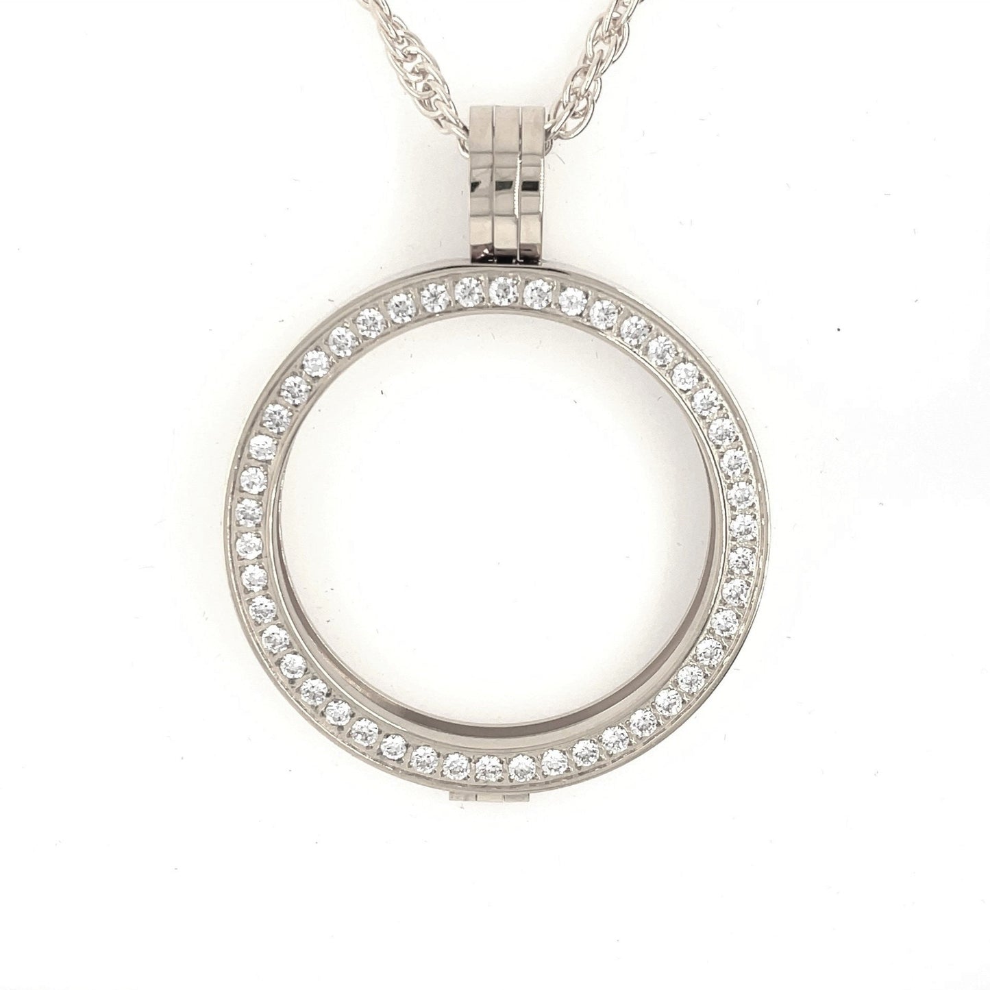 Crystallized Necklace Medallion Holder