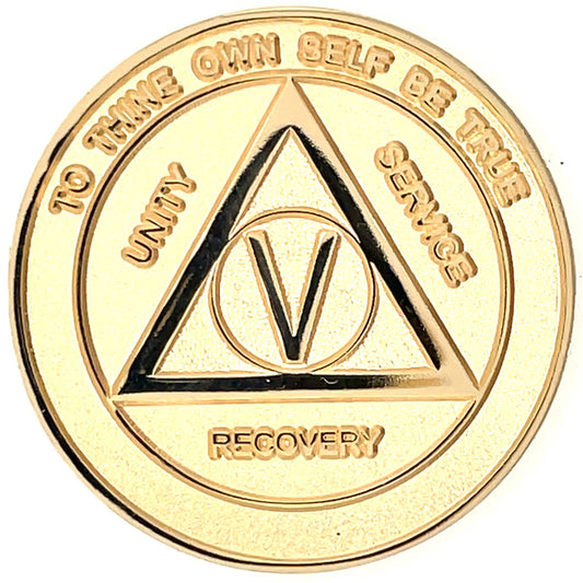 AA Medallion Gold Plated (24hr-60 Years)