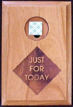 Wood Plaque with Medallion Holder-JFT 4"x6"