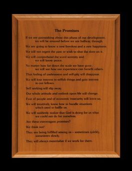 Wood Plaque with the Promises 6"x8"