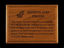 Wood Plaque with 7th Step Prayer 5"x7"